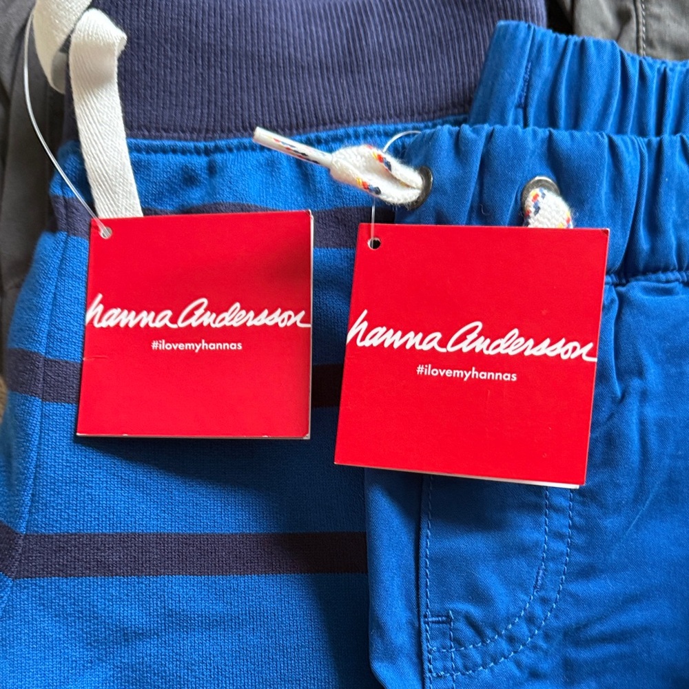 Bundle of (11) Hanna Andersson Kids' Shorts Set - Blue, Black, Green, Tan - Picture 2 of 6